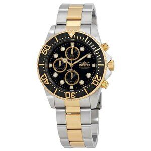NWT Authentic Invicta Pro Diver Chronograph Black Dial Men's Watch